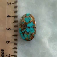 نگین کلکسیونی فیروزه نیشابور رگه طلایی|جواهرات|قم, زنبیل آباد|دیوار