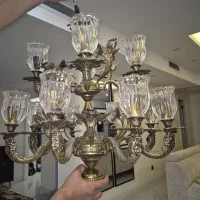 لوستر برنجی ۳۰ ساله