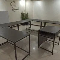 میز پایه فلزی جلسه