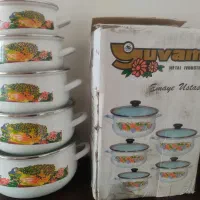 دو عدد سرویس لعابی نو