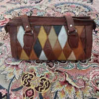کیف چرم طبیعی قهوه ای