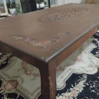 میز ناهارخوری8نفره با شیشه 8 میل