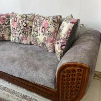 مبل راحتی ۹ نفره شزلون دار، ست ناهار خوری ۶ نفره