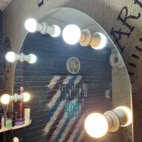 آیینه لامپ دار آرایشگاه|آرایشگاه و سالنهای زیبایی|اندیشه, اندیشه فاز ۱|دیوار