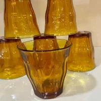 هفت پارچه عسلی رنگ  قدیمی فرانسه|کلکسیون اشیاء عتیقه|رشت, منظریه|دیوار