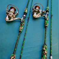 چوب و چرخ ماهیگیری چریکی توپر قدرتی نشکن فوق زیبا|ماهیگیری|تهران, بهار|دیوار