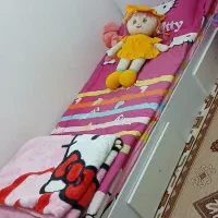 تخت کودک و نوجوان و کمد لباس و ویترین