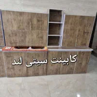 کابینت فلز درب چوب