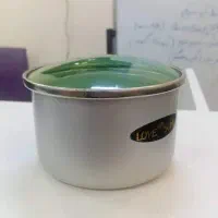 ظرف استیل در دار