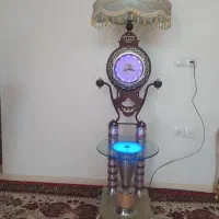 آباژور ساعت دار|چراغ خواب و آباژور|شاهینشهر, شهرک گلدیس|دیوار