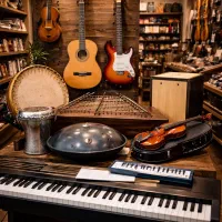 پیانو گیتار سنتور تمپو هنگدرام دف قسطی(آموزش+هدیه)