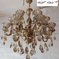 لوستر ۱۰ شعله تمام برنز ۴ قسط ۲ میلیون