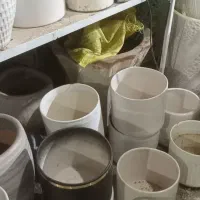 گلدان سرامیکی ترکدار