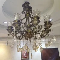 لوستر برنجی 8 شعله