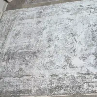 فرش ۹ متری طوسی سفید