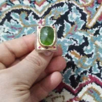 انگشتر جواهری زبرجد وشجر|جواهرات|قم, زنبیل آباد|دیوار