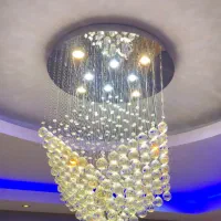 لوستر آویز کریستالی|لوستر و چراغ آویز|کرج, عظیمیه|دیوار