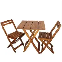 صندلی کافه ای تاشو چوبی