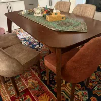 فروش مبل ۸ نفره و عسلی و میز ناهار خوری۶ نفره|مبلمان خانگی و میز عسلی|بندر کنگان, |دیوار