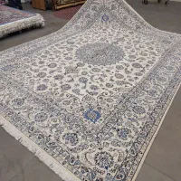 فرش دستباف (بساک) جفت ۹ نایین ۵۰ رج ۹ لا
