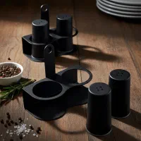 استند نمکدان وفلفل پاش فلزی