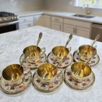 پخش عمده و تکی سماور ذغالی آنتیک برنج و متعلقات|صنایع دستی و سایر لوازم تزئینی|ارومیه, |دیوار