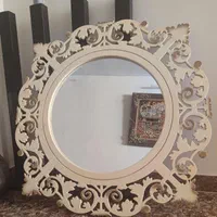 آینه دیواری یا کنسول قاب چوبی cnc بزرگ
