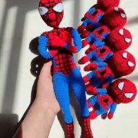 عروسک بافتنی مرد عنکبوتی و بتنمن و برای قشنگاتون