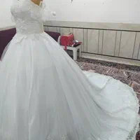 فروش مستقیم ازدوزنده به مشتری لباس عروس نو دست اول|لباس|دزفول, |دیوار