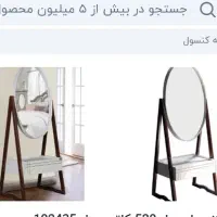 آینه قدی باکس دار کشویی و ۳ عدد بوفه