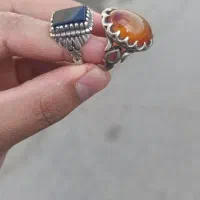 دو عدد انگشتر نقره