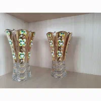 گلدان طلاکوب بوهمیا اصل چک