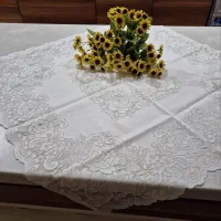 چندین رومیزی مختلف قدیمی گیپور واطلس پود نو