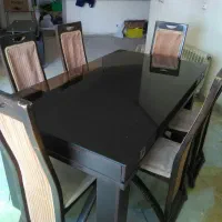 میز ناهار خوری شش نفره|میز و صندلی غذاخوری|بومهن, |دیوار