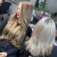 رنگ مو و مدل فر و مدل کراتین فقط هزینه مواد