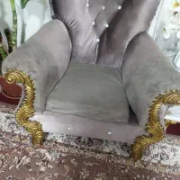 فروش مبل سلطنتی کارکرده ۷ نفره با عسلی|مبلمان خانگی و میز عسلی|مریوان, |دیوار
