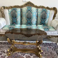 مبل استیل سلطنتی هفت نفره و عسلی