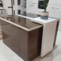 فروش جزیره(کانتر) و میز ناهارخوری کابینتی|میز و صندلی غذاخوری|سمنان, |دیوار