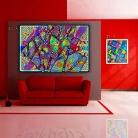 تابلو اورجینال مدرن دیزاین دکوراسیون نقاشی لوکس