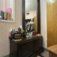 جا کفشی میز آرایشی چوبی با آینه قدی + دو کمد جادار