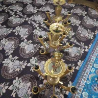 لوستر سه قلو هرکدوم6شاخه شیشه هرشاخه هم روشه|لوستر و چراغ آویز|نسیم‌شهر, |دیوار