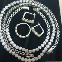 سرویس نقره آویز دستبند و انگشتر نقره