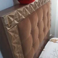 تخت خواب یک نفره همراه تشک و پاتختی|تخت و سرویس خواب|قزوین, |دیوار