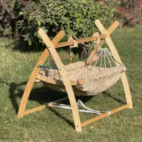 گهواره نوزادننو راتین مدل سرخ پوستی باتشک وساک حمل