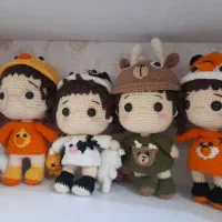 عروسک لونا با لباس حیوانات