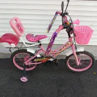 دو عدد دوچرخه سایز ۱۶ صورتی قرمز