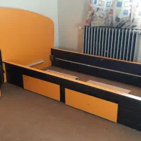 سرویس خواب و کتابخانه نوجوان|تخت و سرویس خواب|یزد, |دیوار