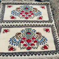 قالیچه وپشتی دستبافت نو