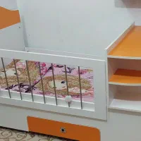 تخت وکمدکودک ونوجوان باپرده بافرش