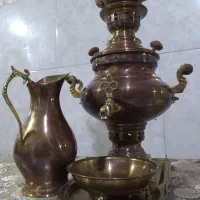 سماور چهار لیتری آنتیک و‌ کهنه با مهر و  ورق روس|کلکسیون اشیاء عتیقه|تهران, خانی آباد نو شمالی|دیوار